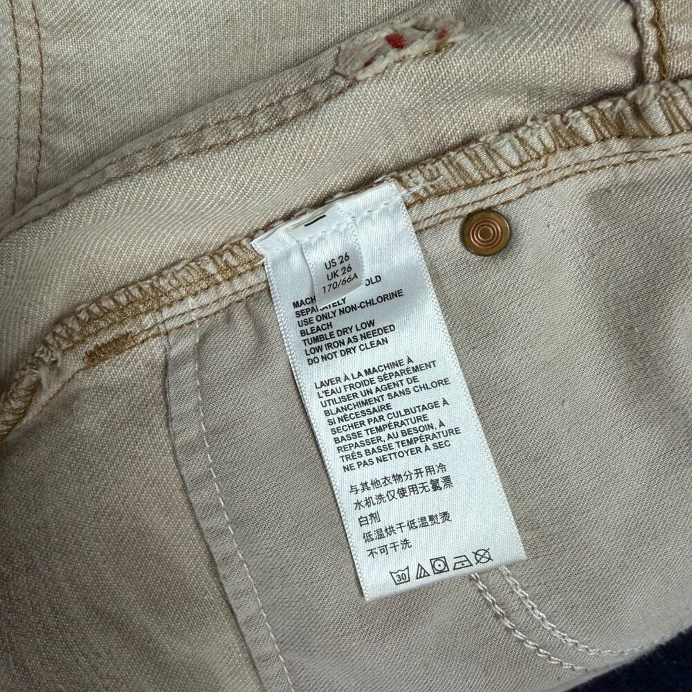 BDG Urban Outfitters Tan High Rise Straight Mom Jeans 26 - Picture 11 of 12